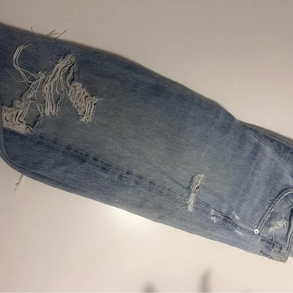 Agolde Mid Rise Light Blue Jeans - Picture 5 of 6